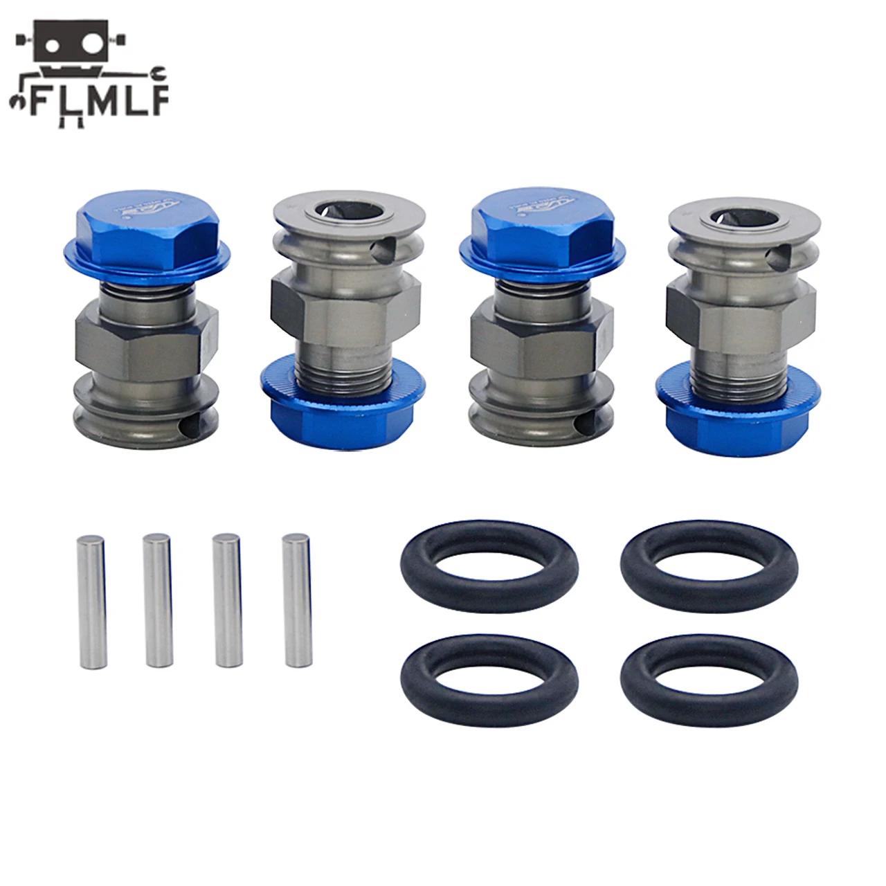 Rc Car Alloy Extension Shaft or Wheel Nut Set for 1/5 Losi 5ive T ROFUN ROVAN LT KingmotorX2 FID QL DTT Truck Tire Parts