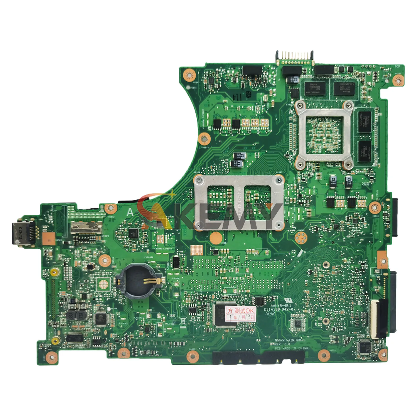 N56VM Laptop Motherboard For ASUS N56V N56VB N56VM N56VZ N56VJ N56VV Notebook Mainboard In Stock 100% Tests OK Fast Shipping