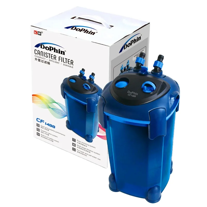

DoPhin External Filter CF 888/1288/1488 Fish Tank Filtration Slient Operation Aquarium Equipment China Hot Sale