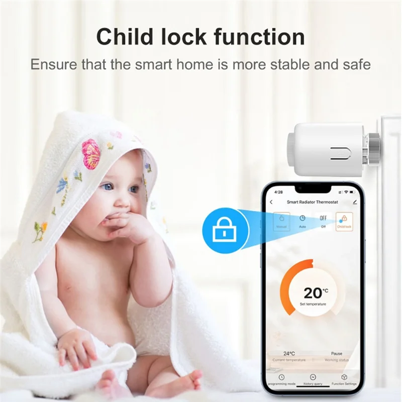 

ABJI-клапан контроля температуры Tuya, беспроводной радиатор Zigbee, интеллектуальное дистанционное приложение для мобильного управления