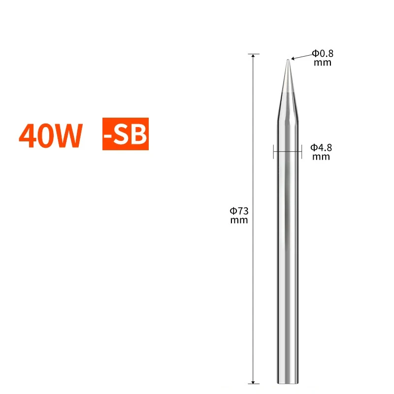 30W 40W 60W Pure Copper Soldering Iron Tip External Heat High Conductivity Welding Head For BGA Repair Electronics Power Tool