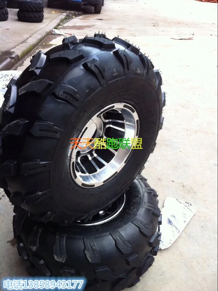 19X7-8 WHEEL 18x9.50-8 wheel for  ATV car vacuum tire front 19-7-8 rear 18-9.50-8 iron hub aluminum alloy hub atv tire