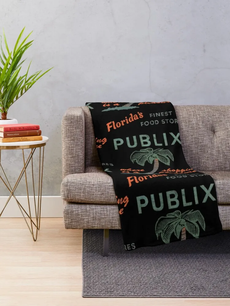 Publix ---- Vintage Store Aesthetic Throw Blanket Thin Sleeping Bag Tourist Luxury Blankets