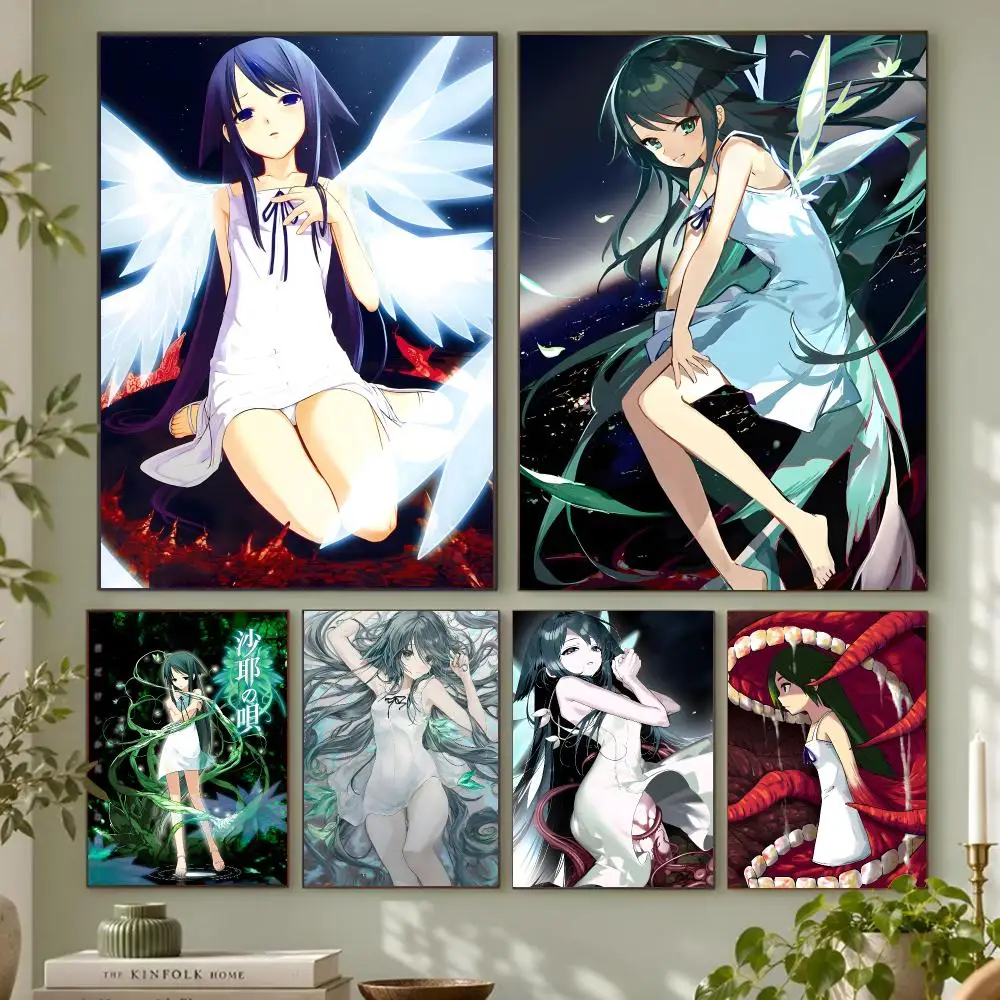 Horror anime Saya no Uta Poster Wall Art Mural Print for Home Accent, Unframed Decorative Piece