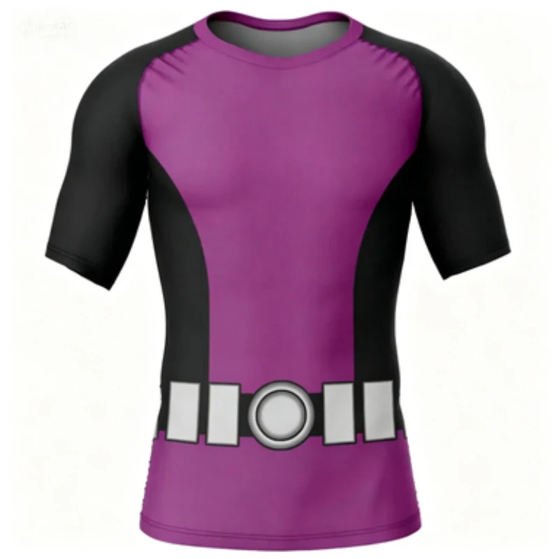 Summer Hot Selling Breathable Anime Tight Clothes Raven Green Team Adventure Fitness Men's Jujutsu Clothing