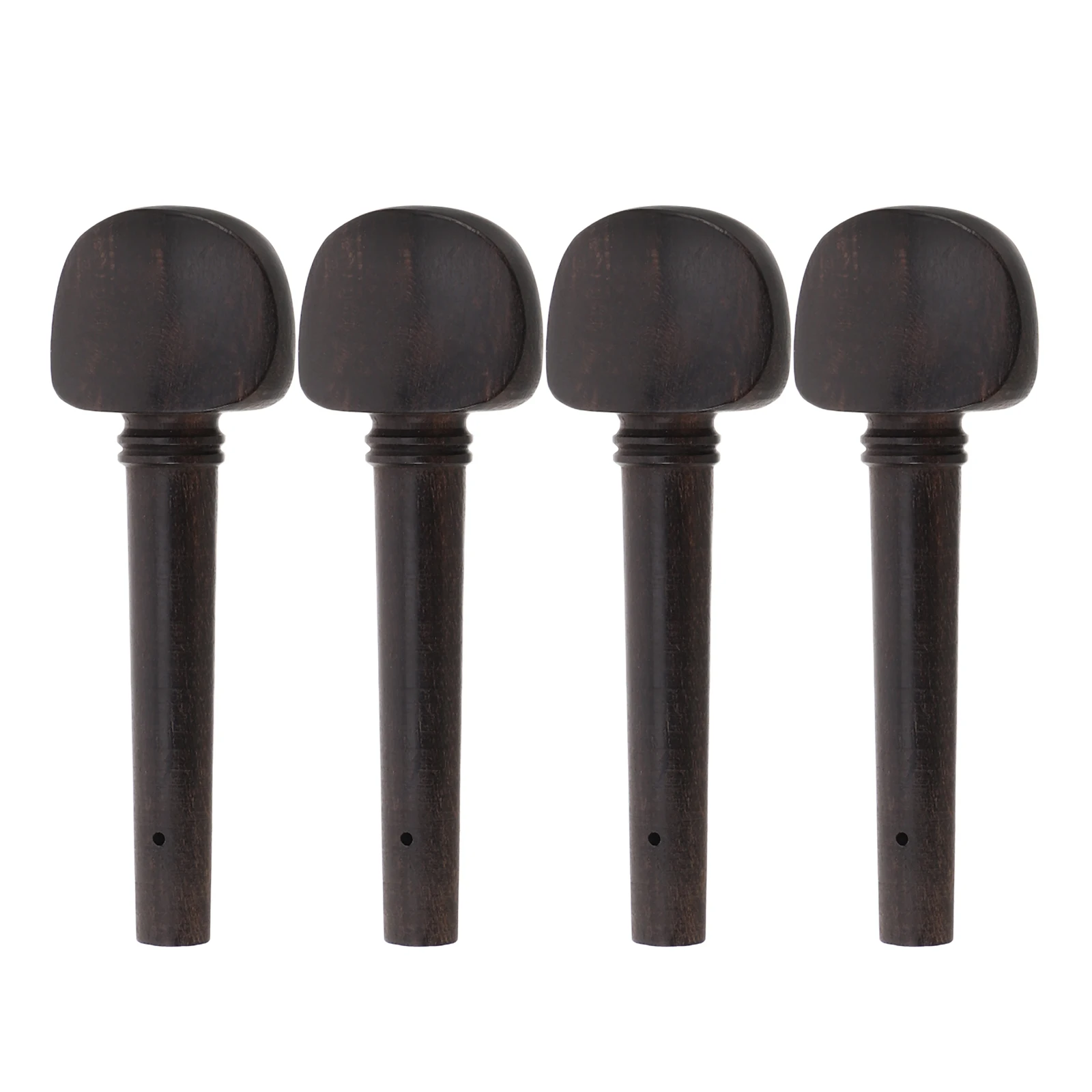 

4 Pcs Violin Tuning Nail Instrument Accessories Wooden Pegs Replacement Ebony Professional Guitar