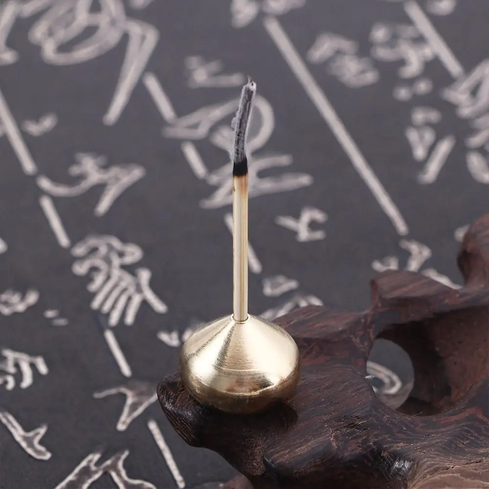 

Portable Water Drop Shape Craft Metal Buddhism Incense Stick Holder Home Decoration Sandalwood Coil Base Incense Base