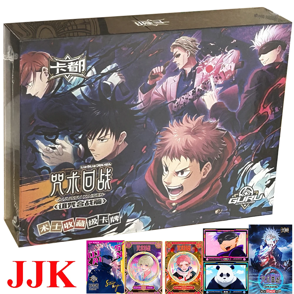 New Jujutsu Kaisen Collection Cards Anime Figures Gojo Satoru Fushiguro Megumi Itadori Yuji Warlock Comic Tcg Game Card Toy Gift