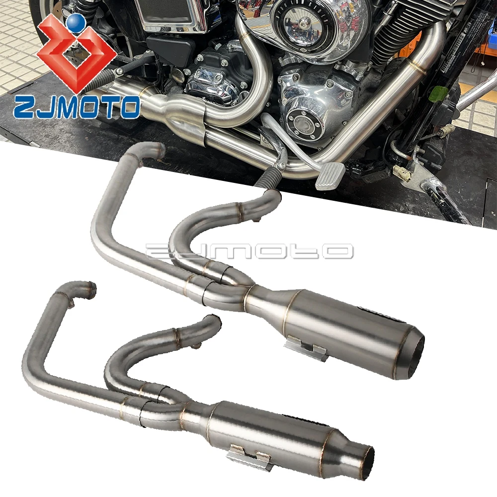 

For Harley M8 Touring Electra Glide Road King Street Glide Road Glide 2017-2025 Motorcycle Complete Exhaust Muffler Escape Pipe