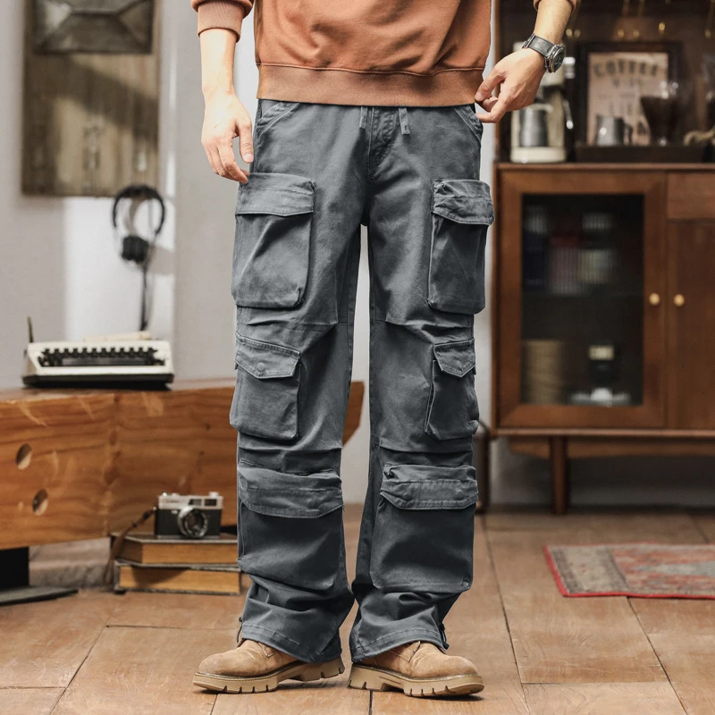 

Высококачественные мужские брюки-карго, джоггеры, рабочие брюки, брюки для походов и кемпинга, повседневные свободные джоггеры, брюки с множеством карманов