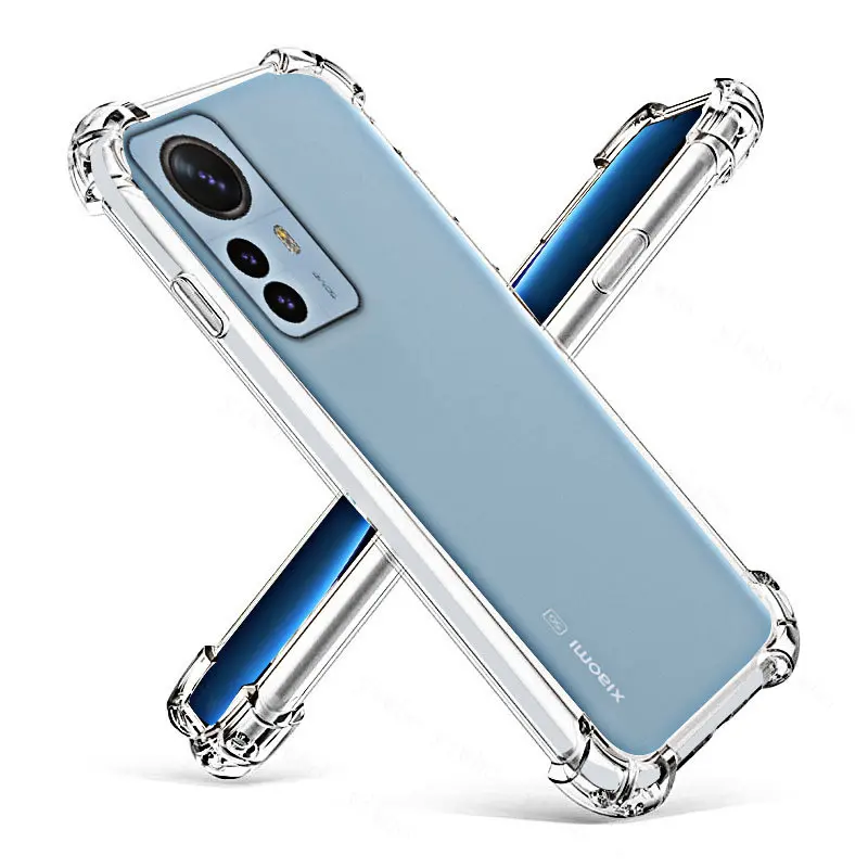 

For Xiaomi 12 Pro Shockproof Case Transparent Soft Silicon Clear Mobile Phone Cover for Xiaomi Mi 12X 12 Pro 12t 12s Pro Ultra