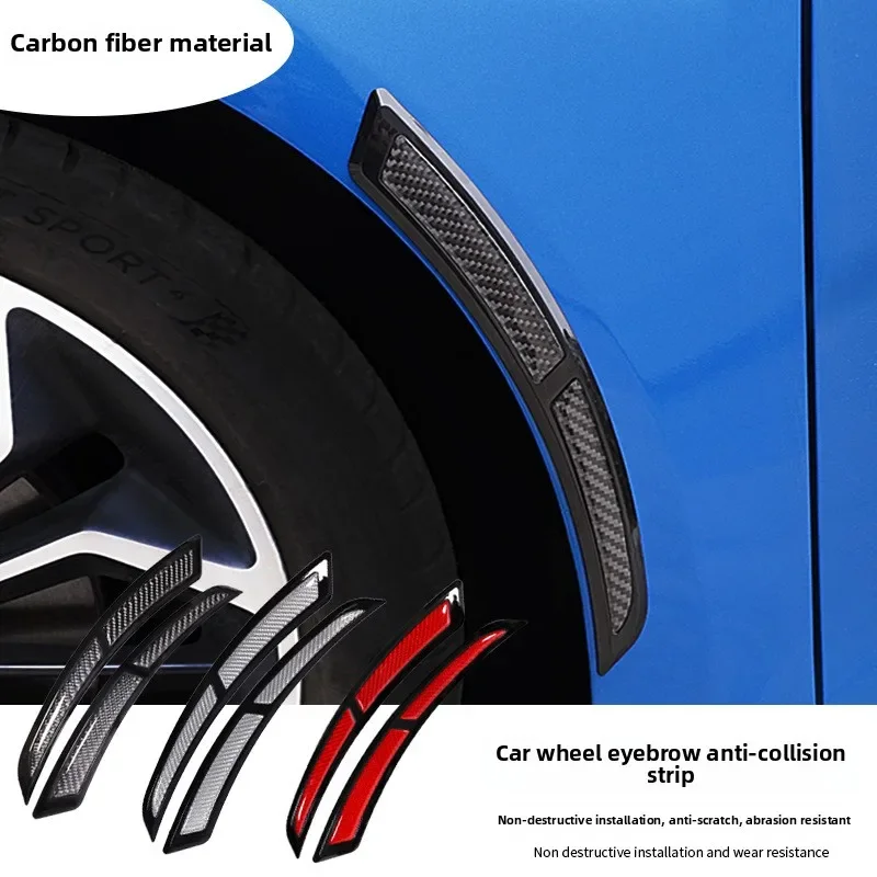 

New carbon fiber car wheel eyebrow anti-collision, anti-scratch, anti-scrubbing wheel eyebrow decorative car protection