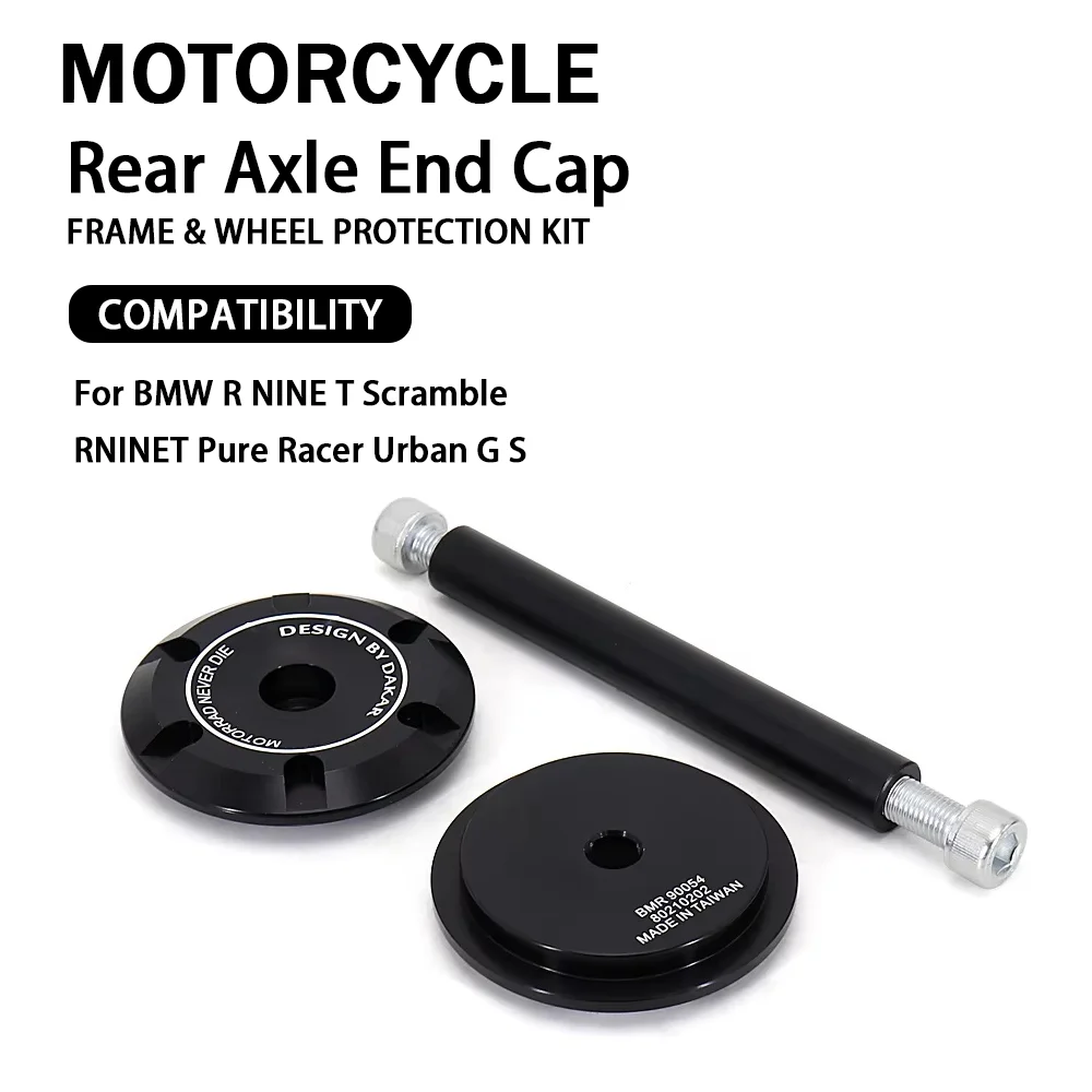 Rear Axle End Cap For R NINE T Scramble RNINET Pure Racer Urban G S Motorcycle CNC Aluminum Wheel Hub Anti‑Collision Block