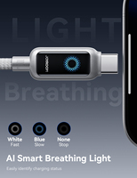 Joyroom 100W 1.2m Fast Charging Cable USB Type-C To Type-C Cable with Automatic Power Off For IPhone, Xiaomi, Samsung, OPPO VIVO