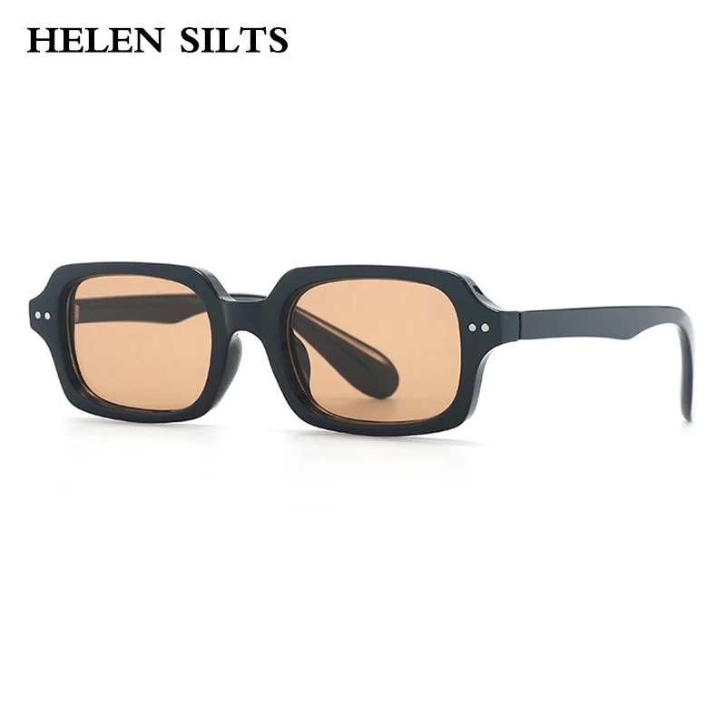 

Vintage Luxury Brand Designer Rectangle Sunglasses Women For Men Sun Glasses Punk Popular Rivet Outdoor Fashion SunglassesUV400