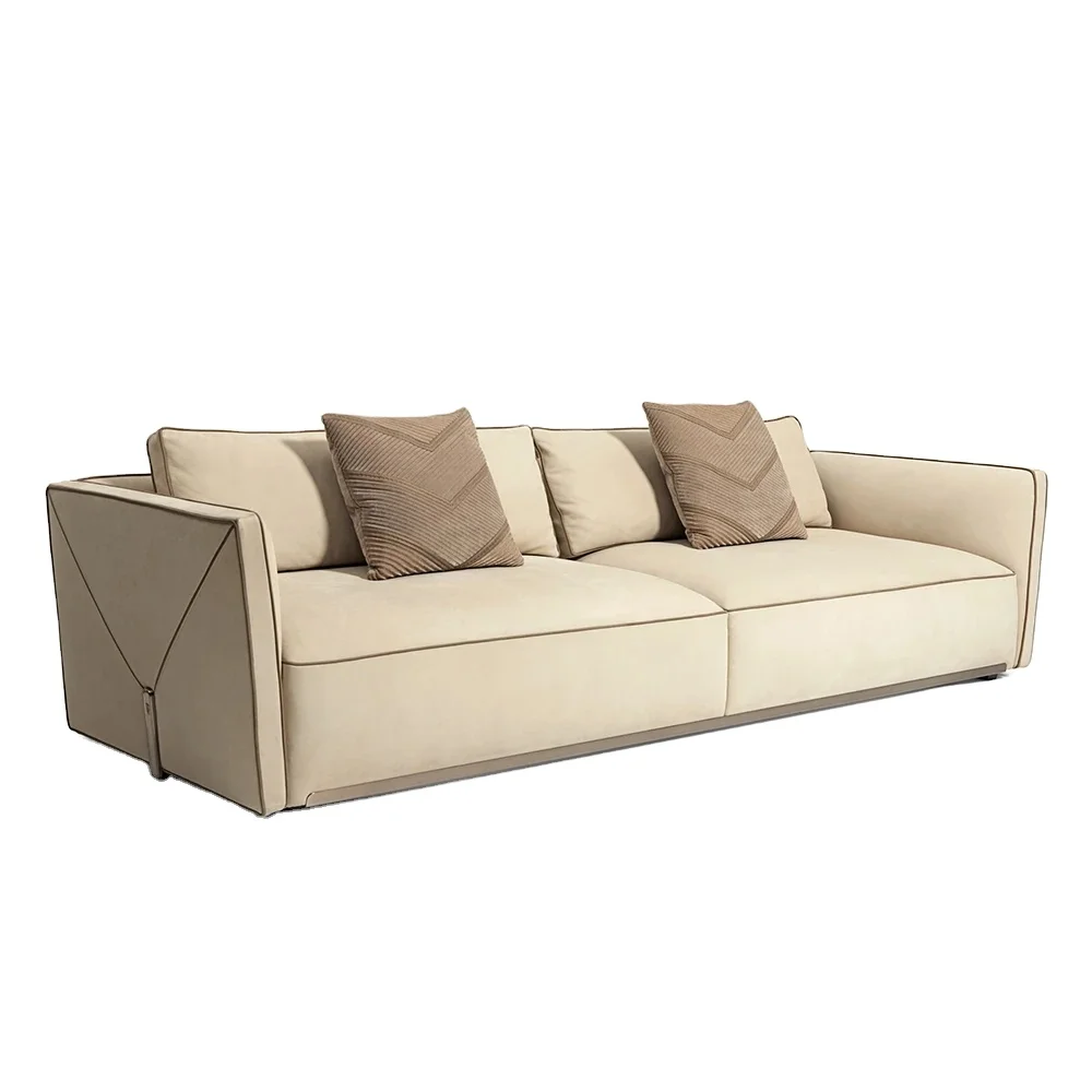 

Wood material sofa, living room modern sofa