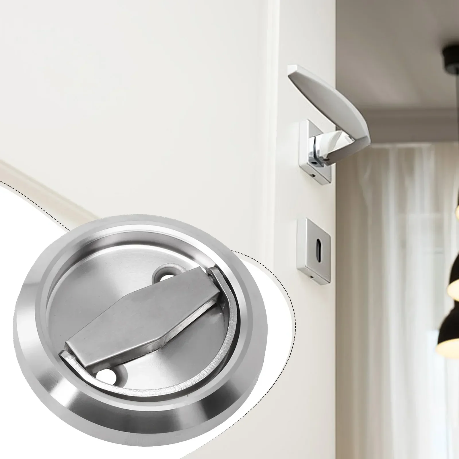 

Door Handles Handle Door Lock Durable Invisible Cabinet Pulls 304 Stainless Steel Easy Installing High Quality