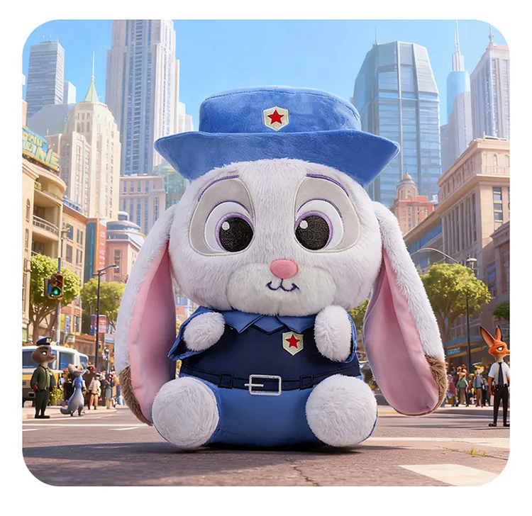 Bambole periferiche Zootopia Judy Hopps e Nick Wilde con licenza Disney, materiale in cotone PP, dettagli squisiti Regali di compleanno
