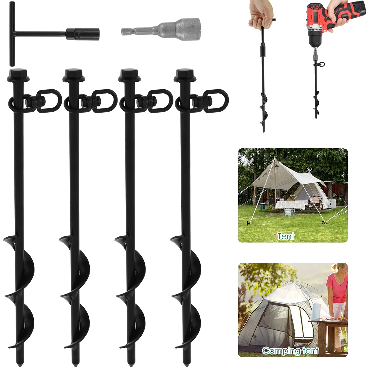 Les 4 Pcs Trampoline Anchors Set Une Solution Solide pour Fixer Votre Trampoline