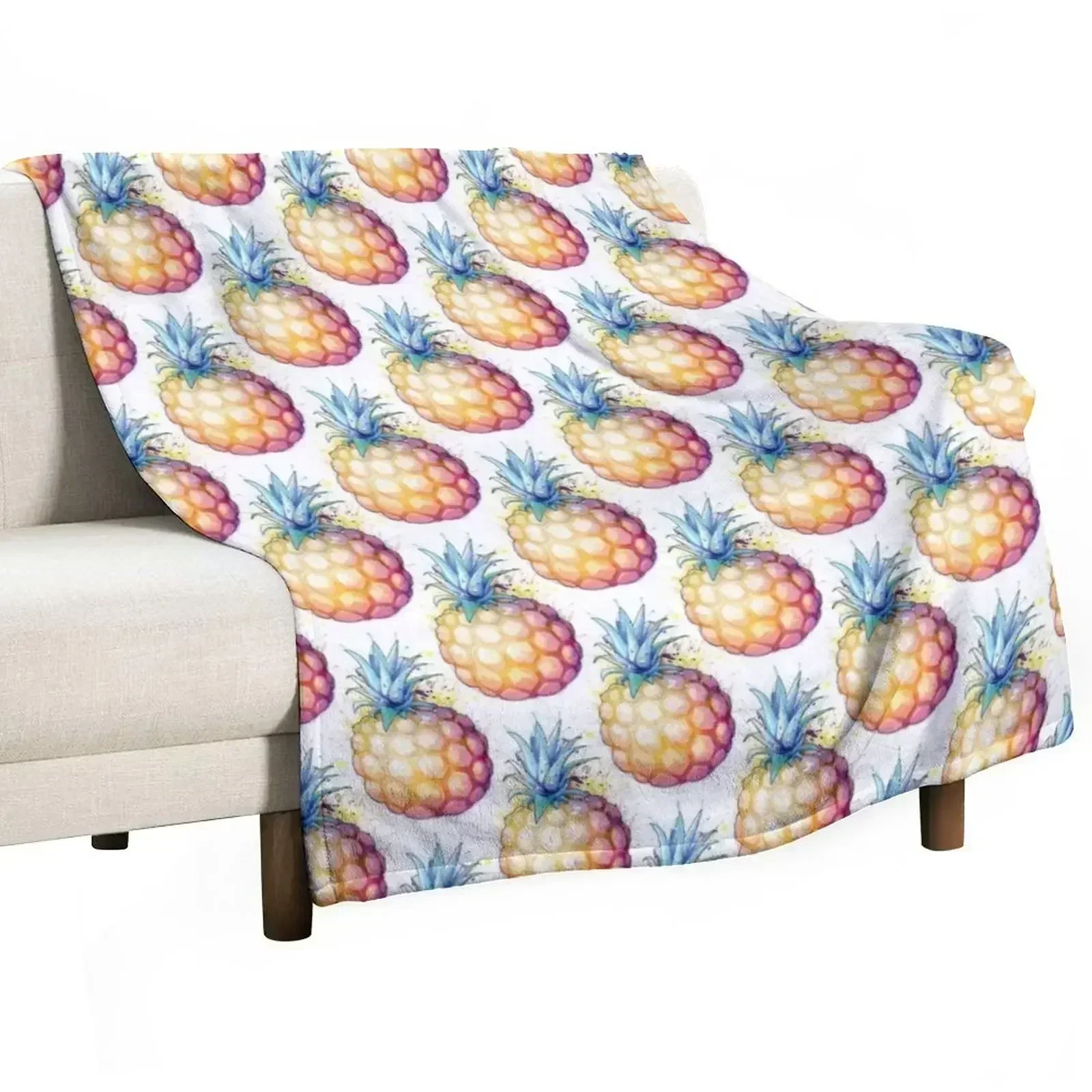 Fat Pineapple 2 Throw Blanket Baby Large Decorative Beds Hair Luxury blankets ands Blankets