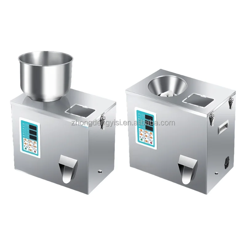 Voedselpoeder- en korrelvulmachine voor koffie Kleine zakken Rijst Snoep Noten Flessen en zakken Geschikt voor kleine bedrijven