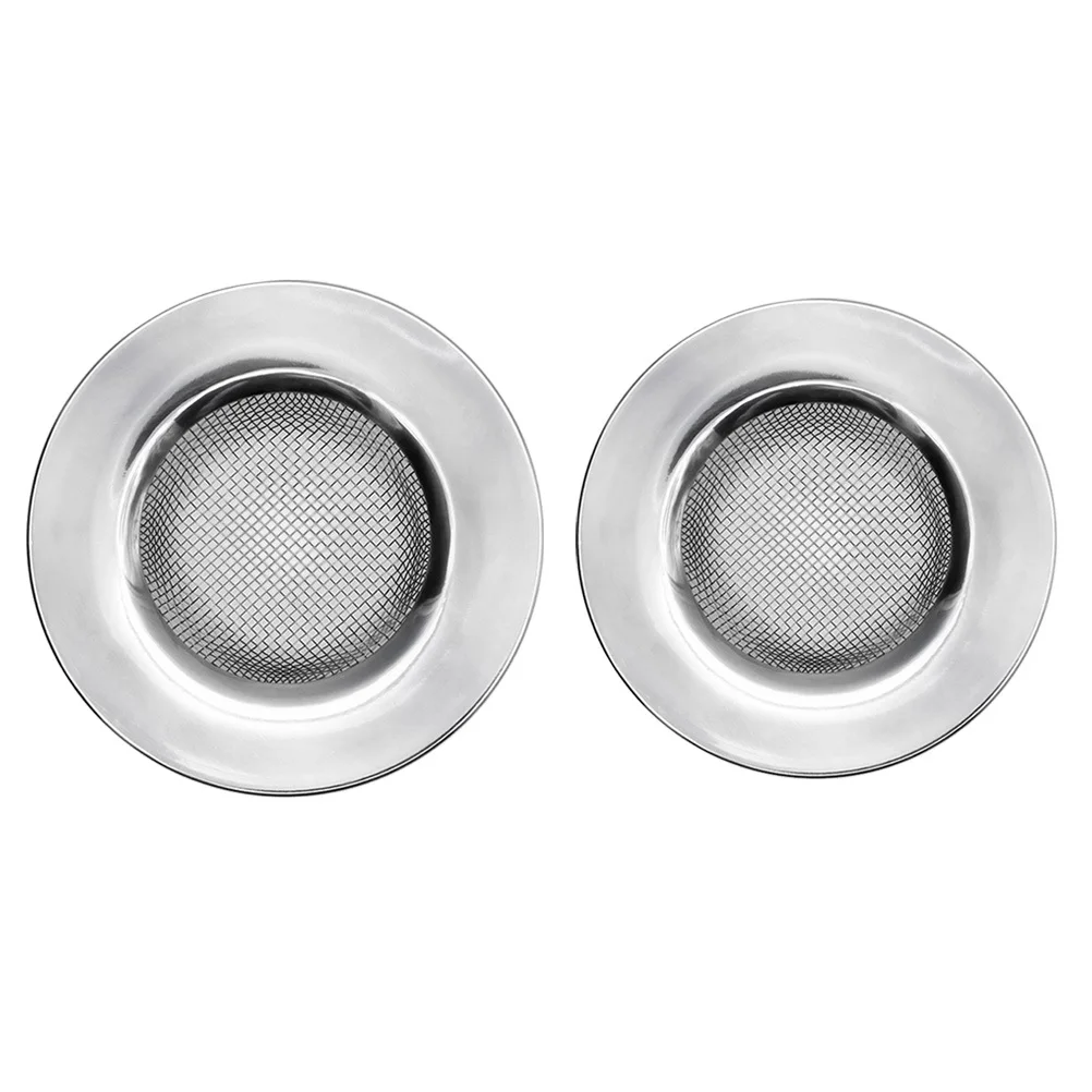 2 قطعة حوض الفولاذ المقاوم للصدأ مصفاة تصفية المطبخ الحمام استنزاف شبكة مكافحة انسداد الحرس للطعام أداة إزالة الحطام الشعر #4