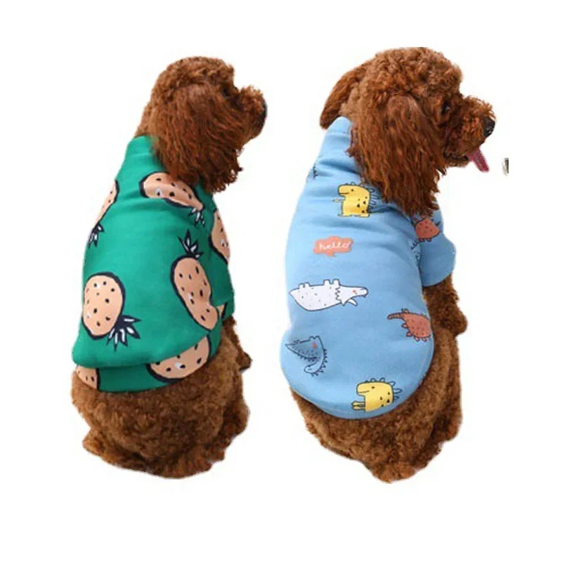 Cute Small Dog Clothes Soft Cotton Chihuahua Yorkies Clothes Pet Puppy Cat Hoodies Winter Dog Jacket Coat For Small Medium Dogs