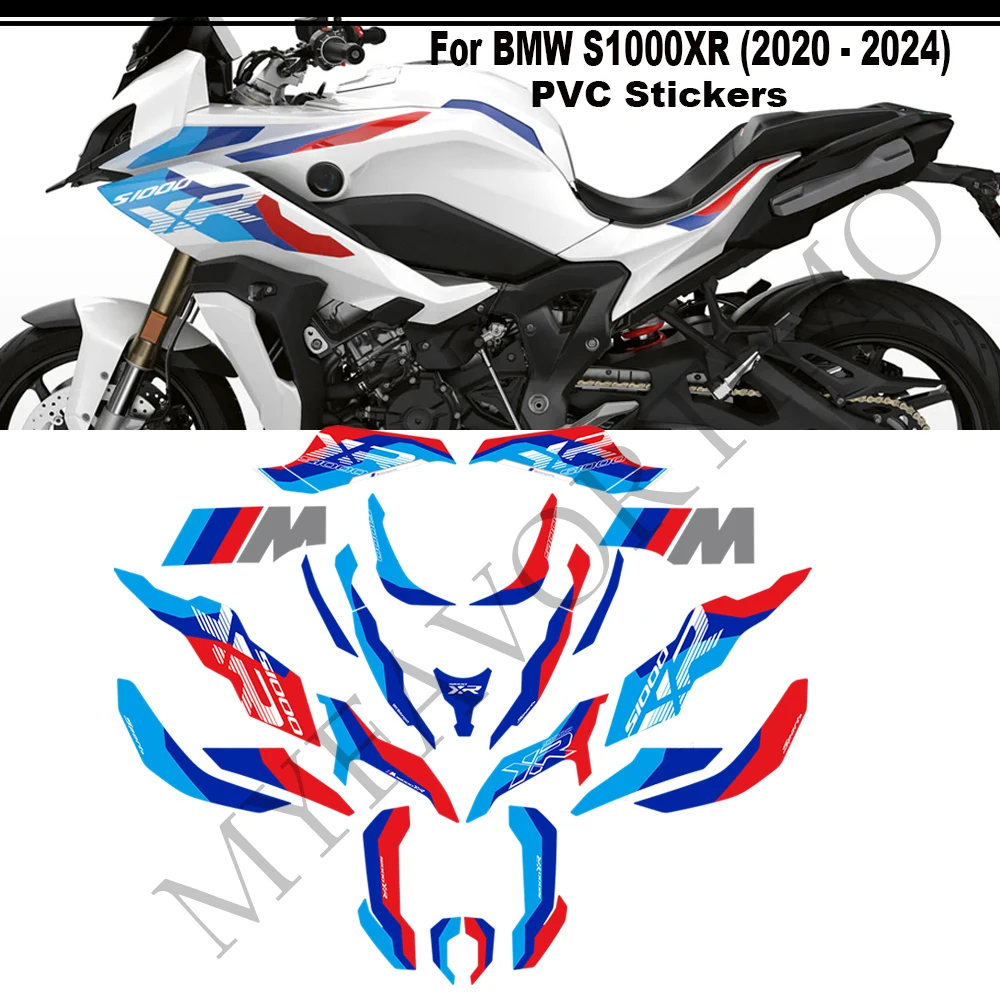 Moto Per BMW S1000XR S 1000 XR S1000 M1000 M1000XR Rilievo del Carro Armato Manopole Ginocchio Carenatura Parafango Protezione Del Corpo Adesivi 2021-2024