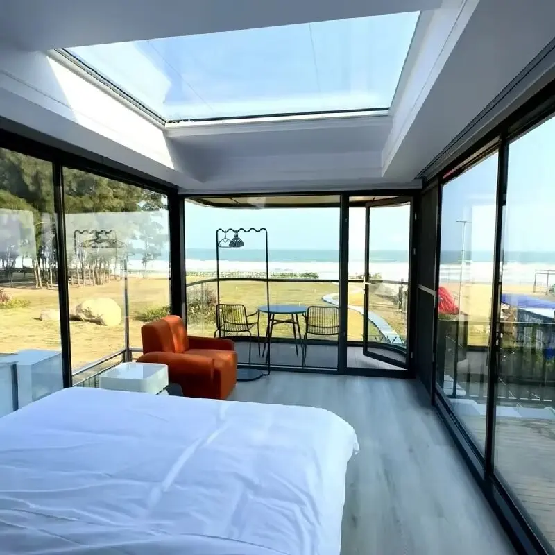 2026 تصميم حديث جاهز، منزل حاوية فولاذية قابلة للتوسيع بطول 20 قدمًا، منزل صغير محمول مخصص