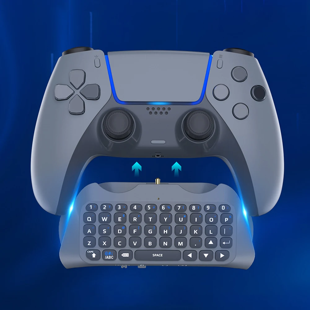 

Wireless Keyboard Controller BT 3.0 Built-In Speaker Wireless Gaming Keypad Handle Wireless Controller Chat Pad for PS5 Gamepad
