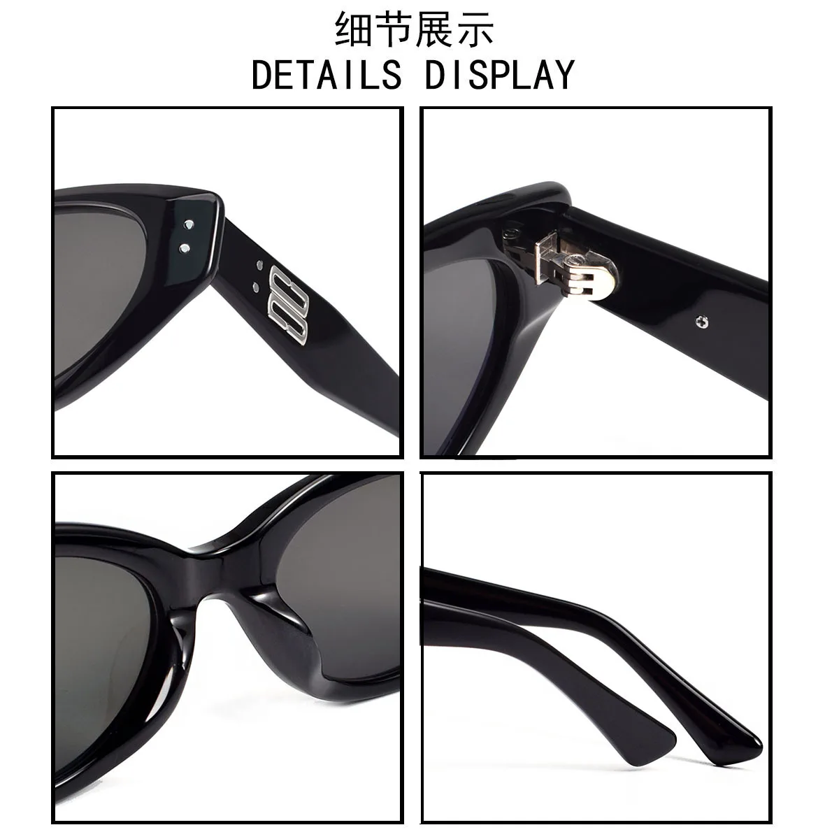 روكوكو موضة جنرال موتورز نمط عالية الوضوح حجم كبير سيدة لطيف الرجال خلات النظارات الشمسية الوحش النساء الظل UV400 نظارات شمسية