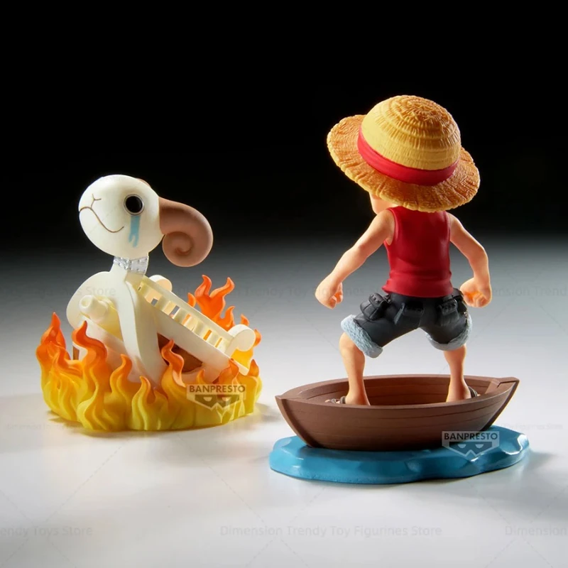 En Stock Bandai Banpresto figuras de Anime de una pieza WCF Going Merry Monkey D Luffy PVC modelo de figuras de acción juguetes DT