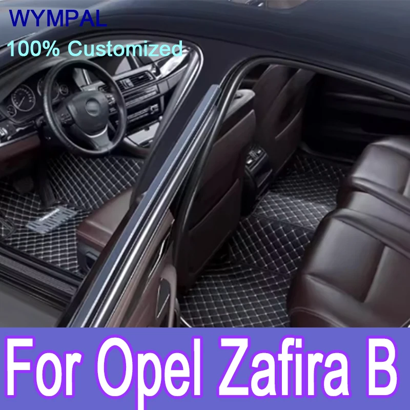 

Роскошный индивидуальный автомобильный коврик из искусственной кожи для Opel Zafira B 2005 2006 2007 2008 2009, защита интерьера вашего автомобиля