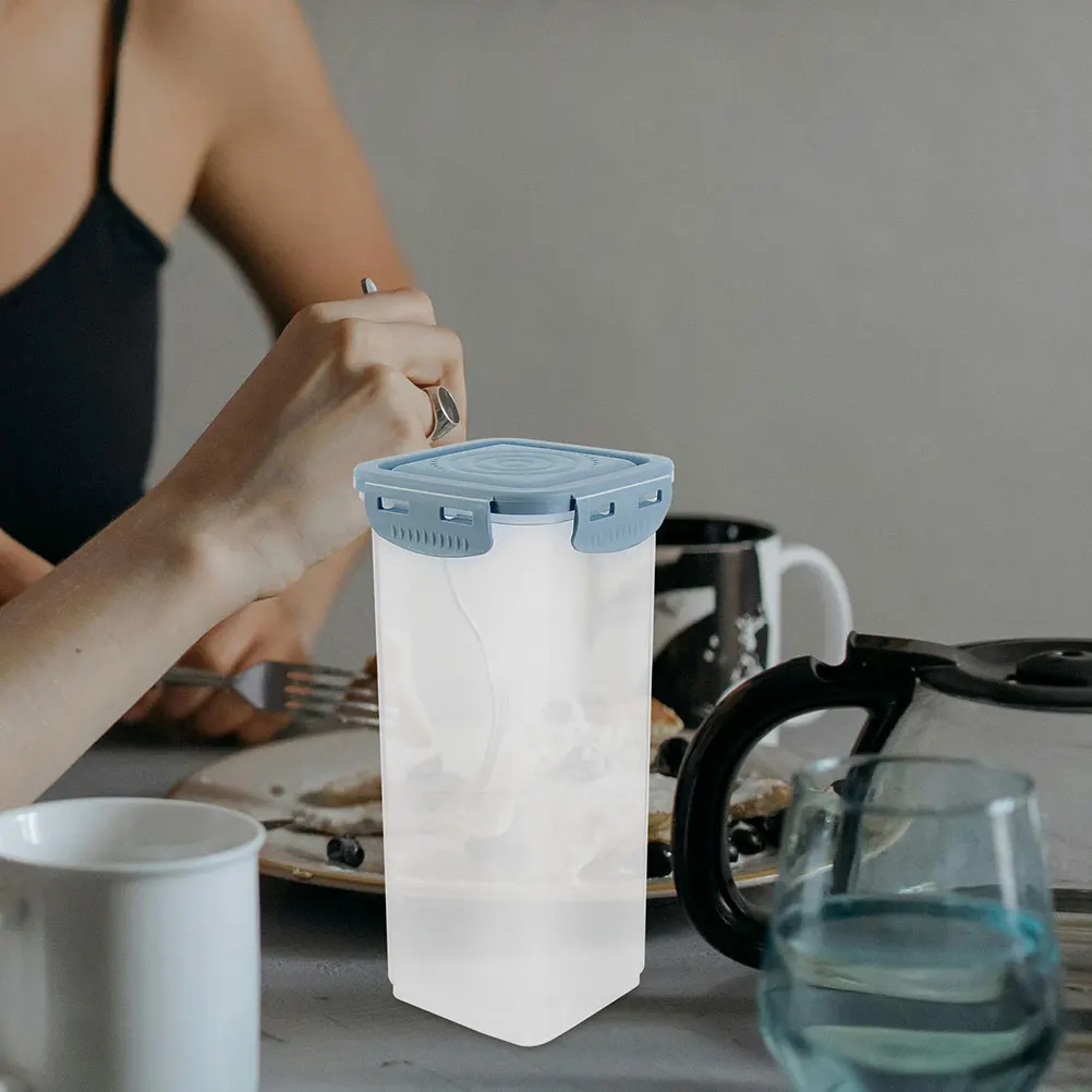 

Reusable Yogurt Sealed Storage Box Plastic Airtight Kitchen Storage Container for Bread Snacks Beans Airtight Bread Box