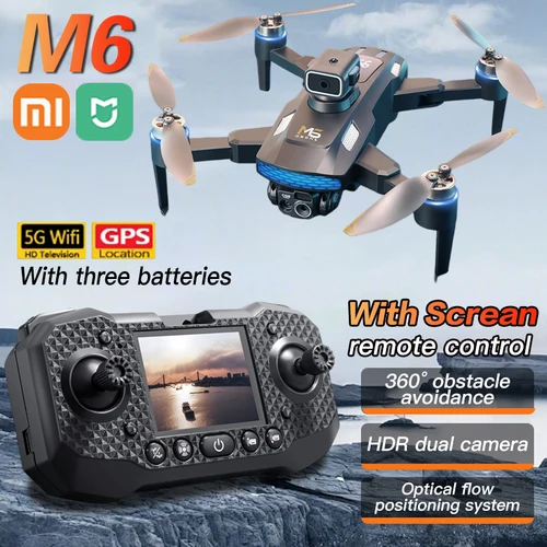 Xiaomi M6 Drone 8K profesional para Xiaomi 4K Cámara Drones 5G WIFI FPV Video UAV pantalla grande control remoto RC Dron Quadcopter