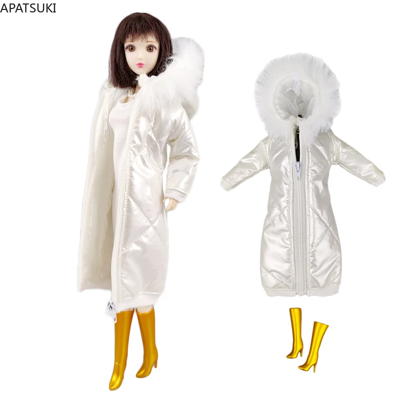 Bright White Winter Long Coat for 11.5