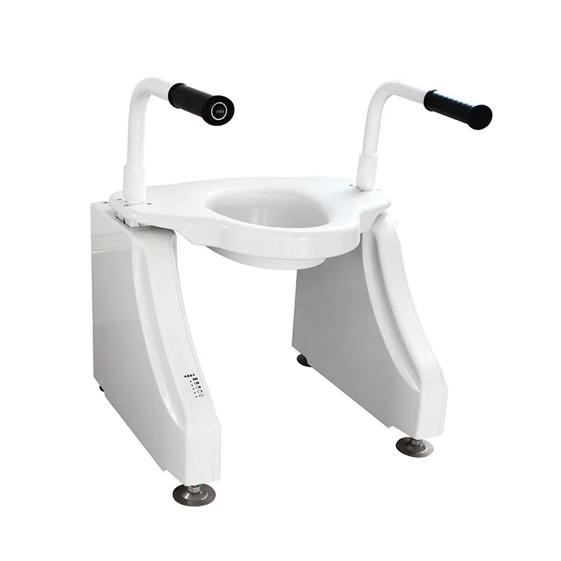 Senior-friendly barrier-free electric lift toilet chair with armrests the elderly toilet auxiliary stand up toilet armrest