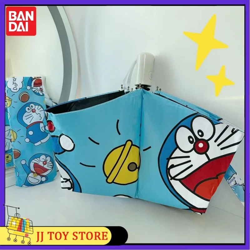 2024 Cartoon Anime Doraemon Student Sun Umbrella Umbrella Dual Use Sun Protection Against Ultraviolet Ray Peripheral Kid Present