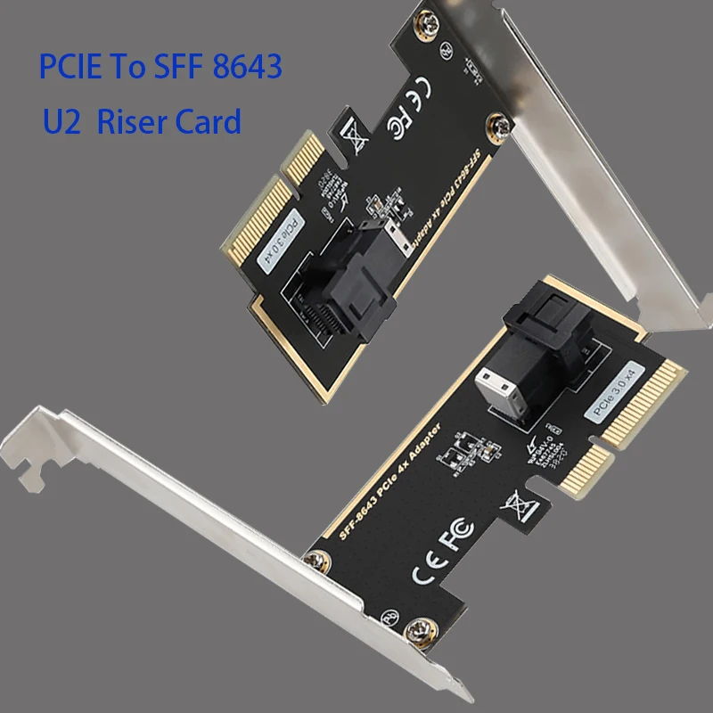 

U.2 Expansion Card Expansion Adapter Riser Card PCIe x4 To SFF-8643 Adapter PCI E Sata Card Controller Extender PCIe Converter