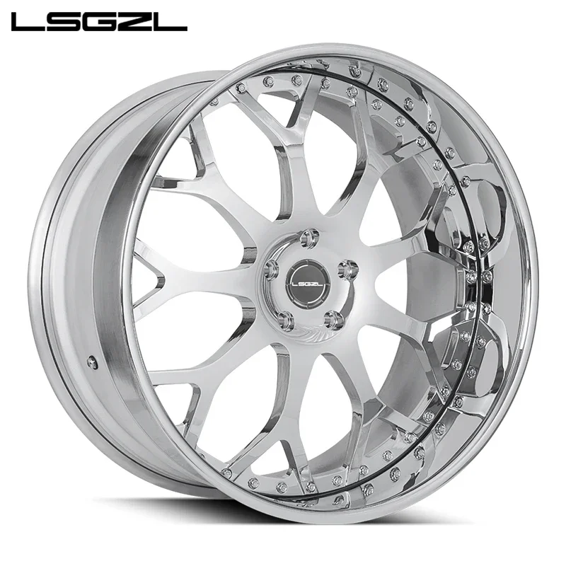 

LSCZL 3 Piece Forged Wheel Car Rim Alloy Wheels 5x130.5x112.5x160 Wheels Rims Steel