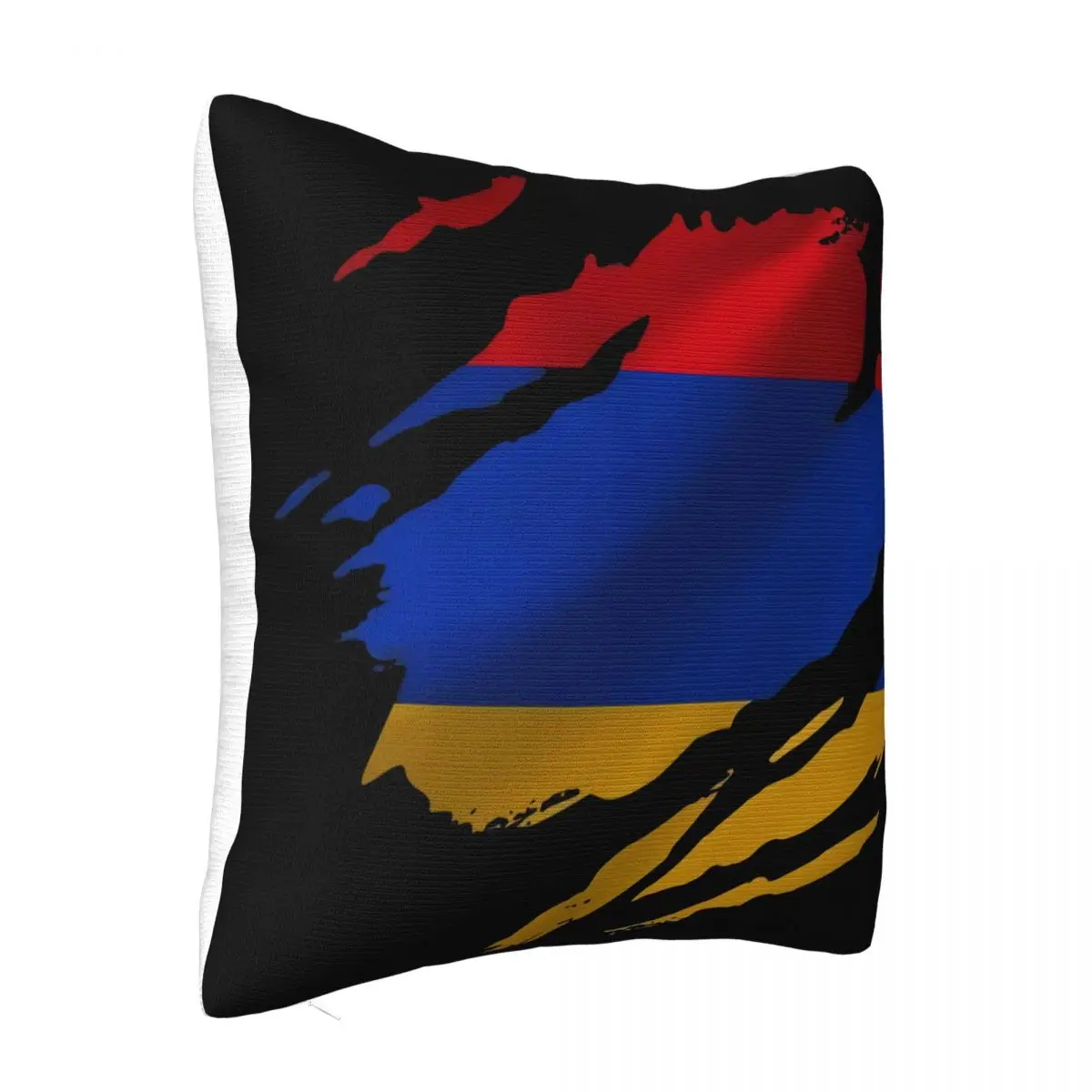 Torn Armenia Flag Mens Armenian Yerevan Country National Football Designing Punk Pillow Case