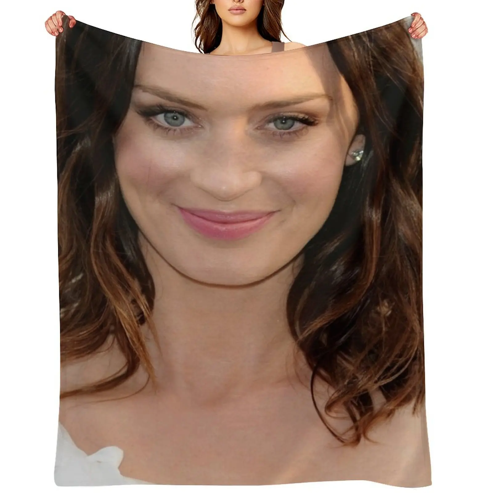 

Emily Blunt Throw Blanket Camping Polar Thins Beach Blankets