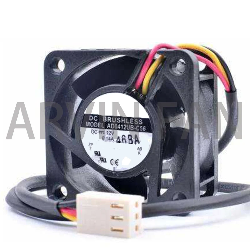 Original 2pcs AD0412UB-C56 4020 12V 0.14A 4CM Switch Board Ultra-Quiet Cooling Fan