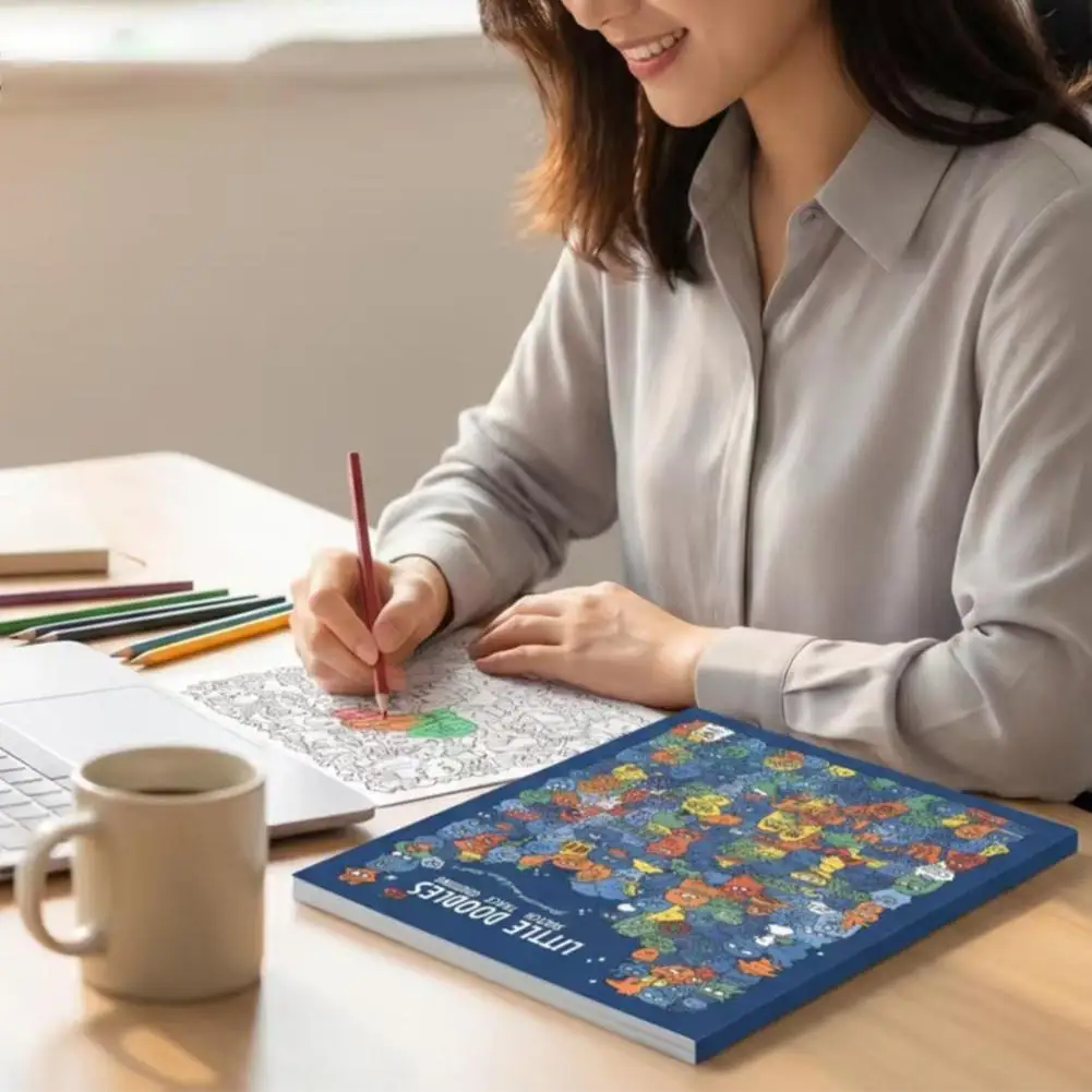 Decompression Graffiti Book Containing Exquisite Graffiti Patterns for You to Trace and Color Aiming to Provide Creativity