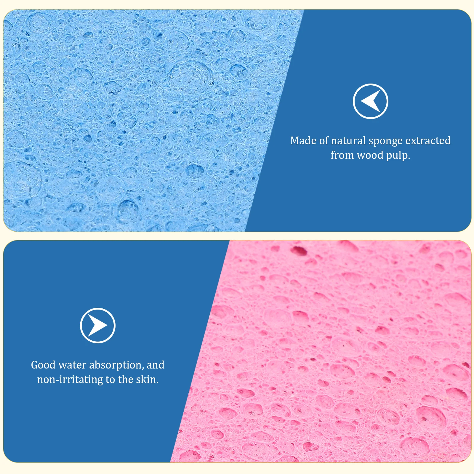 

30Pcs Exfoliating Sponges Soft Facial Cleaning Sponge Puff for Deep Pore Cleanse Removing Dead Skin and Makeup Residue Eco