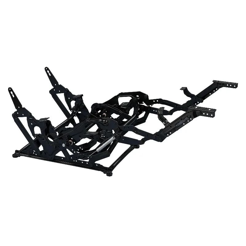 Floor Mount Manual Recliner Mechanism Iron Frame Minimalist Design Black Furniture Hardware 6580