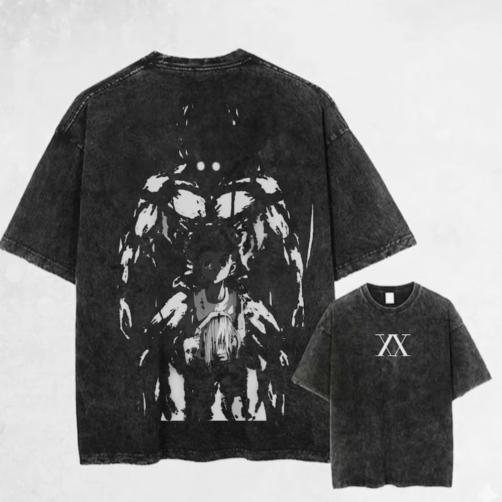 

Футболка унисекс оверсайз с принтом «Аниме Hunter X Hunter: Килуа Золдик», винтажная, хлопковая, повседневная, для весны и лета, уличный стиль