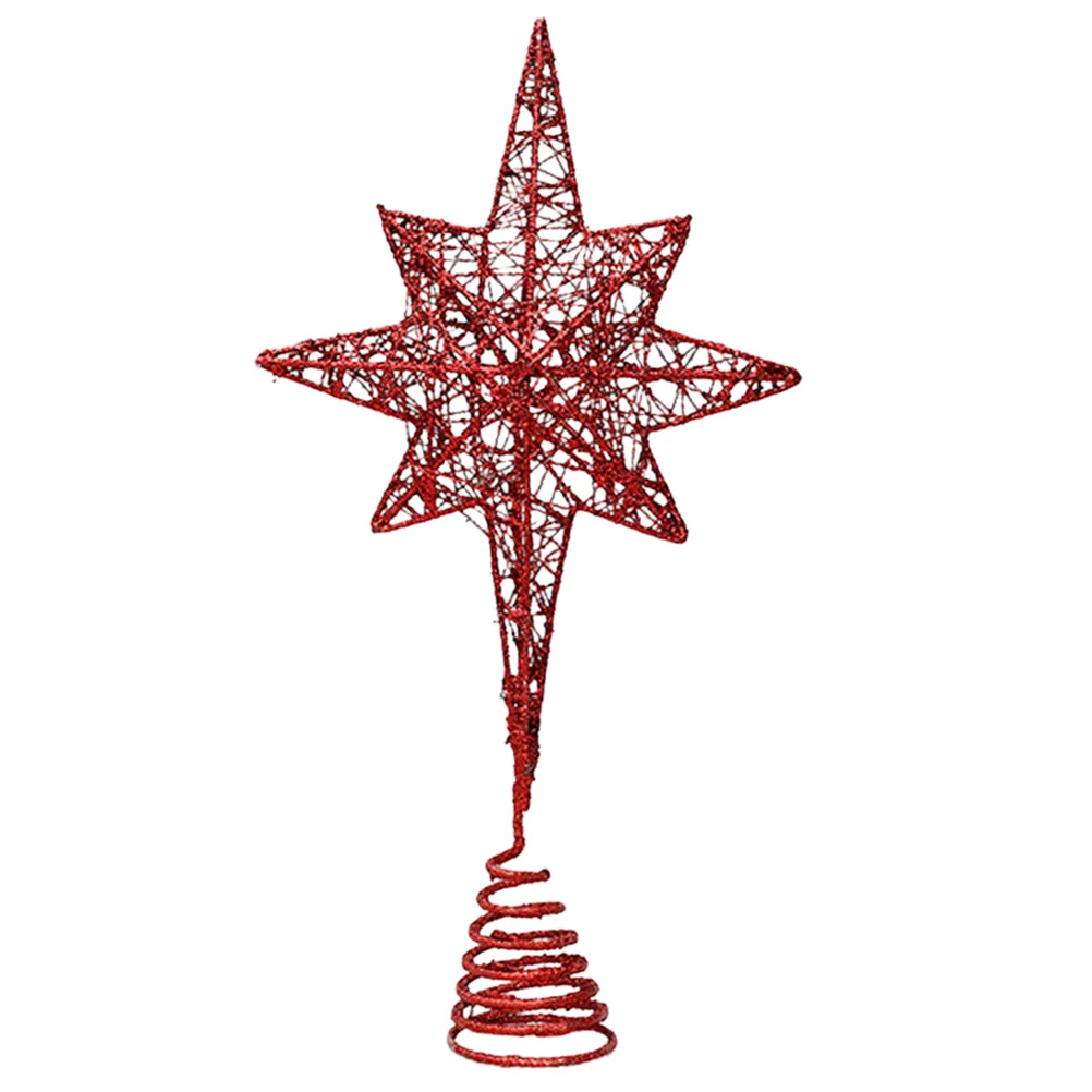 

Christmas Tree Top Star Decoration Iron Metal Treetop nament Festive Home Christmas Star Tree Topper