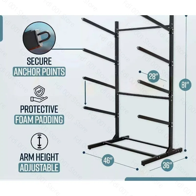 Cross Border Temu Water Sports Kayaks and Boats Outdoor Storage Racks, Adjustable Weathering Racks Outdoor Boats