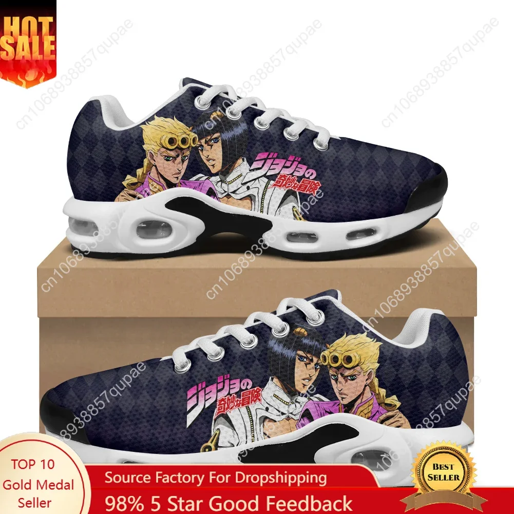 

Jojos Bizarre Adventure Jonathan Joestar Air Cushion Sports Sneakers Anime Shoes Men Women Teenager Footwear Custom Mesh Sneaker